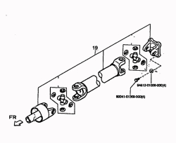Cardan shaft rear Van